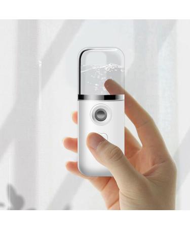 Beatifufu Hydrating Instrument Nano Facial Mister Mini Sprayer Cool Spa Handheld Facial Mister Face White Abs - Buy Online on GoSupps.com