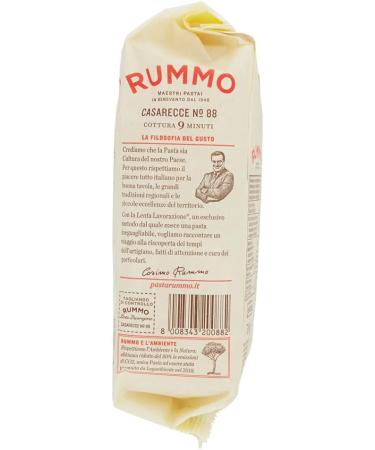 Rummo Casarecce N 88 Pasta Lenta Lavorazione pasta from durum wheat grits bronze drawing 500 g - Buy Online on GoSupps.com