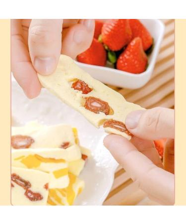 Mango Strawberry Kiwi milk cake candy Mixed flavor snacks sweet traditional handmade pastries soft waxy Nougat casual snacks snack dessert Happy candy gift snack pastry (10 packs) 1.00 g (Pack of 1) - Buy Online on GoSupps.com