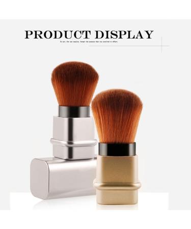 BEALIFE Face Retractable Makeup Brush Portable Reusable Facial Foundation Powder Brushes Female Brushing Tool Makeup Tools Gold - Buy Online on GoSupps.com