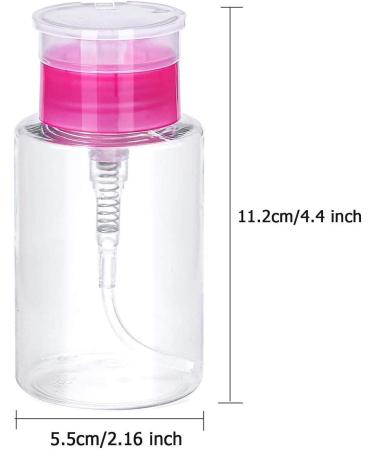 Nail Polish Remover Pump Dispenser 180 ML - Travel-Friendly Empty Liquid Bottle for Makeup Removal - Nail Art Tool (3 Pack) - Buy Online on GoSupps.com