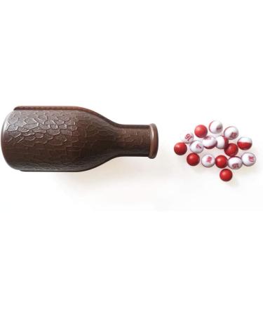 BILIYARD Plastic Kelly Pool Shaker Bottle with 16 Numbered Marbles & Tally Peas - Buy Online on GoSupps.com
