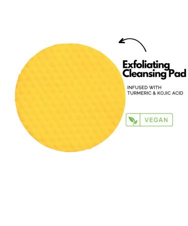 Jupiters Bloom Turmeric Kojic Acid Face & Body Pads - Fades Dark Spots Exfoliates Skin Vitamin B5 - 40 Count (4 Fl Oz - Buy Online on GoSupps.com