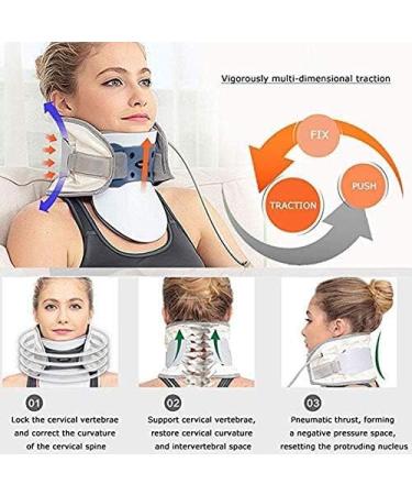 Buy Cervical Spine Traction Device - Travel Collar for Spinal Support & Posture Correction - Buy Online on GoSupps.com
