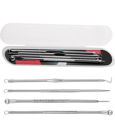 U-K Newest Dual Heads Acne Needle Blackhead Blemish Squeeze Pimple Extractor Remover Spot Cleaner Beauty Skin Care Tool 4pcs/set - Buy Online on GoSupps.com