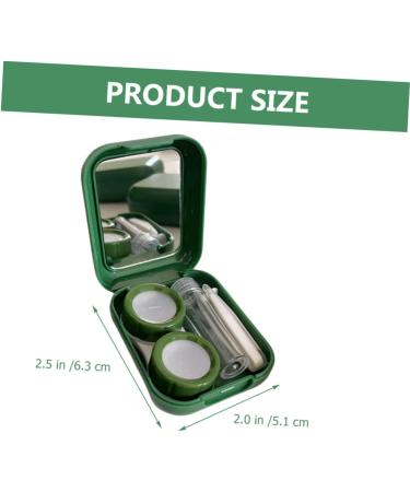 Partykindom Contact Lens Organizer - Small Plastic Container with Mirror Film for Eyes - Stylish & Invisible Organizer for Ladies - Buy Online on GoSupps.com