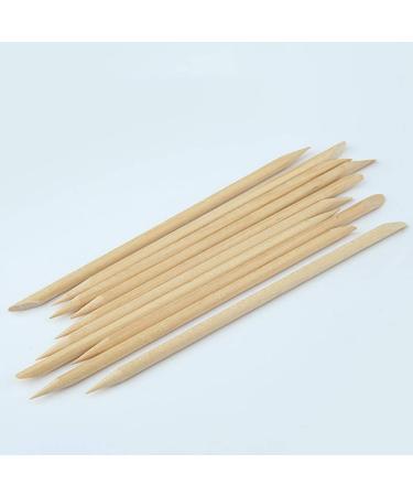 HEALLILY 100Pcs Nail Art Orange Wood Sticks Cuticle Pusher Remover Dead Skin Pusher Cleaning Stick Rhinestone Picker Manicure Tool - Buy Online on GoSupps.com