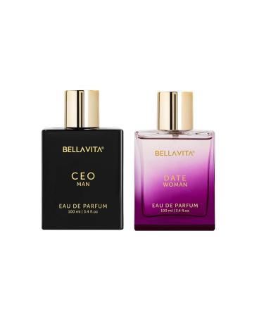 Bella Vita Luxury CEO Man and SKAI Aquatic Fragrance Set 3.4 fl.oz Each Eau de Parfum and Cologne (Ceo Men & Date)