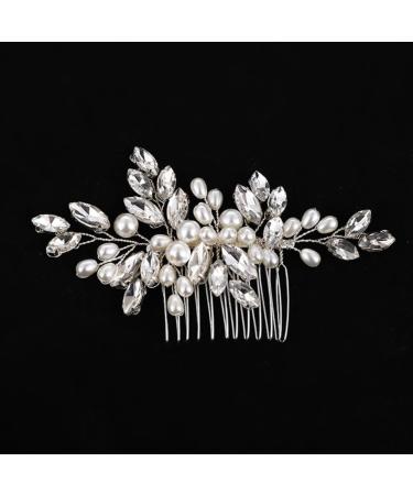 Amosfun Bridal Headwear Hair Toppers Hair Pin Hair Clip Bridal Hair Comb Hair Side Comb Wedding Headpiece Wedding Elegant Headdress Bridal Headdress Metal White Accessories Classical Bride - Buy Online on GoSupps.com