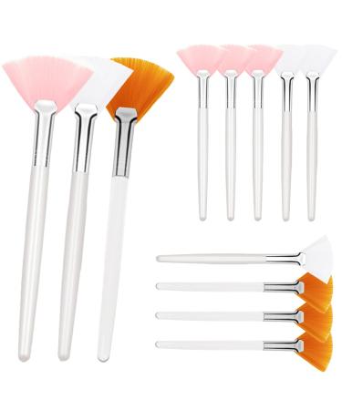 12 Pieces Fan-shaped Face Brushes Soft Makeup Mask Applicator Brushes Acid Facial Applicator Esthetician Brush Cosmetic Tools for Face Mask Skin Care Fan Brush for Mud Cream - Buy Online on GoSupps.com