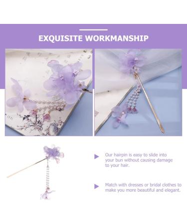 Abaodam Womens Hair Accessories Flower Hair Sticks Japanese Chinese Hair Chopsticks Crystal Flower Buns Hair Vintage Retro Ancient Hair Hair Fork Hair Styling Tool v Flower Hair Accessories - Buy Online on GoSupps.com