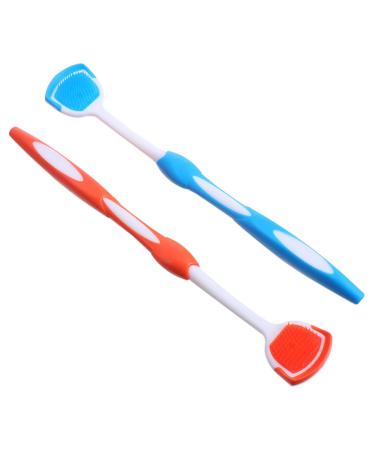 Angoily 2st tongue cleaning brush Tool cleaning brushes Tongue cleaner for adult tongue cleaners for at home tongue tongue tongue tongue tongue scraps fresh nanoplasty tongue brush