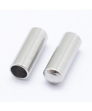 UNICRAFTALE 20 PCS Stainless Steel Column End Caps for Jewelry Making - 7x2.5mm Inner Diameter - Fasteners for Leather Cord - Terminators Caps - Buy Online on GoSupps.com