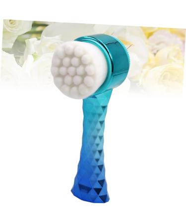 Ipetboom Facial Cleaner Face Scrub Brush Silicone Facial Cleansing Brush Silicone Cleaning Brush Hand Scrubber Body Cleansers Skincare Tool Face Wash Brush Face Cleaner 3d Apron Gradient 13x4.5cm Blue - Buy Online on GoSupps.com