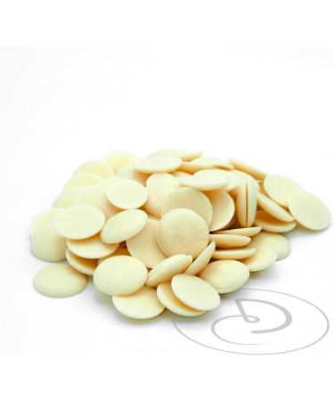 Dolci Creazioni WHITE CHOCOLATE DISCS - 1 Kg - Cake and Pastry Decorations - Buy Online on GoSupps.com