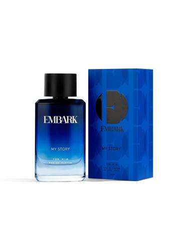 EMBARK My Story For Him Liquid Perfume For Men - 100Ml | Premium Eau De Parfum | Aquatic And Citrus Fragrance - Buy Online on GoSupps.com