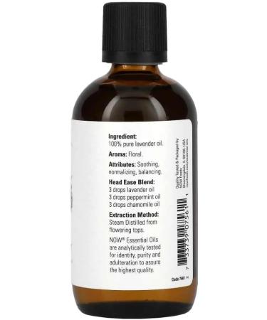 Now Foods Lavender Oil (Lavandula angustifolia)118mL - Buy Online on GoSupps.com