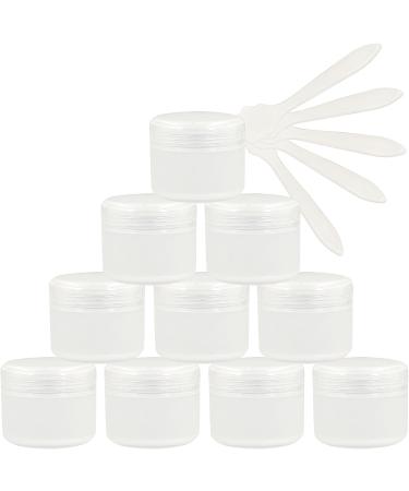 empty jars with lids cosmetic jar B0CL9K7SRC12 PC Empty 50ml Pink Plastic Cosmetic Jars with Screw Lid 50g Small Pot with Inner Linner for Cosmetic Travel Gel Lip Balm + 5X Spatula (Color : Roze S (