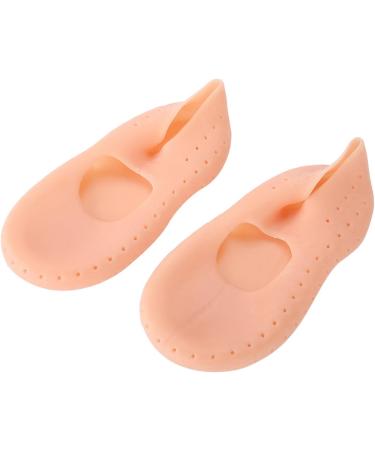 Silicone Socks Gel Moisturizing Socks Foot Anti-Cracking Protector Foot Care Tool Prevention Socks Relieve Plantar Fasciitis Pain Heel Bone Spur Pain Soften Dead Skin Dry Cracked Yellowish Pink M - Buy Online on GoSupps.com