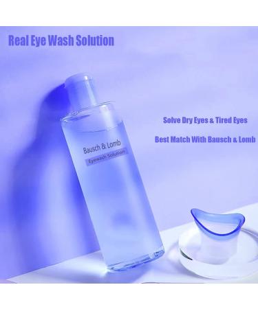 Silicone Eye Wash Cup Kit - Effective Eye Cleaner for Eyelid Care and Relief from Dryness and Strain - Includes 2 Cups and Storage Container - Blue - Buy Online on GoSupps.com