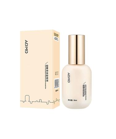 Hydrating Waterproof and Light Long Lasting Foundation Admd Light Fog Makeup Holding Liquid Foundation Moisturizing Concealer Light Brightening Oil Control (B-Ivory)