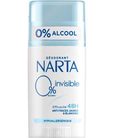 Narta Invisible 0% Deodorant Stick for Women Anti-Traces 48h 50 ml