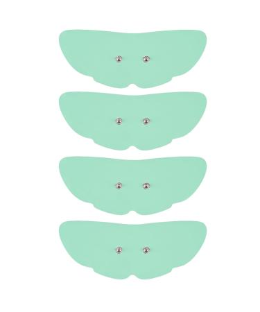 Tens Unit Wireless Electrode Pads 4 Pack with Standard 3.5mm Snap-in Connector Tens Unit Replacement Pads Reusable Self Adhesive Electrodes Non-Irritating Design (Blue)