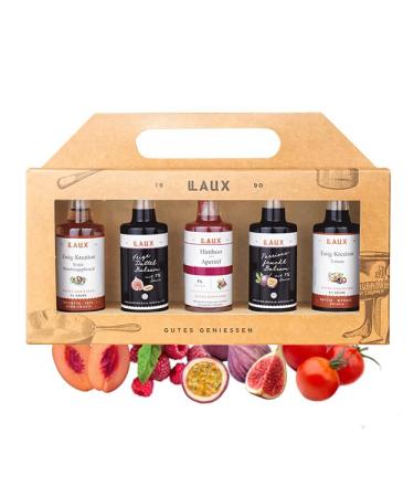Laux vinegar gift box - 5 Set with vinegar creations aperitif & balm - ideal as a topping for salad & vegetables - gift for Easter (5 x 40ml) vinegar gift set