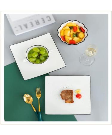 Green Tableware Western Food Platter Steak Knife and Fork Plate Placemat Napkin Combination Set Kitchenware As shown A - Buy Online on GoSupps.com