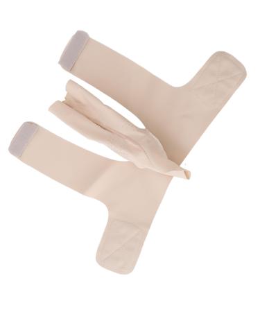 Pomya Foot Sleeve Breathable Compression Ankle Brace Nylon V Shaped for Volleyball for Running (L) L L