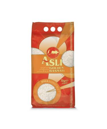 Asli's Golden Sella Basmati Rice 5kg - Pack of 1 - Buy Online on GoSupps.com