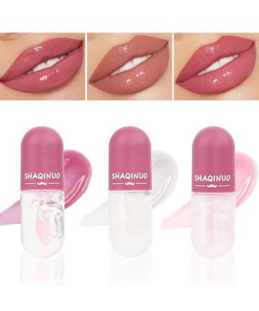 3 Pcs Color Changing Lip Gloss Lip Oil Tinted  Pink Magic Mood Lipstick   High-Shine Clear Temperature Color Change Lip Stain Lip Balm  Longlasting Lips Will Not Dry Out brillo para los labios 3 Count (Pack of 1) 3 pcs M... - Buy Online on GoSupps.com