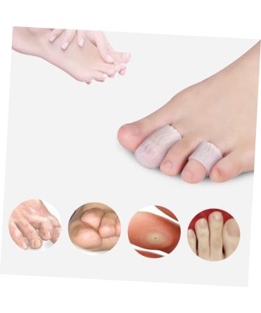 Healeved 5 Pairs Thumb Protector Silicone Gel Toe Cushion - Transparent Hammer Toe Sleeve for Toe Protection and Comfort - Buy Online on GoSupps.com