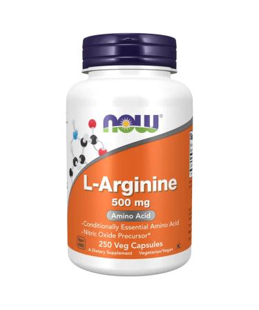NOW Foods LArginine Amino Acid 500 MG (250 Tablets)