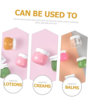 Beaupretty Empty Cosmetic Jars Cosmetic bottle cream samples pot empty sample containers empty lotion s small plastic pot s black glass cosmetic s 10g cosmetic s lips Acrylic Makeup Spoon Jar - Buy Online on GoSupps.com