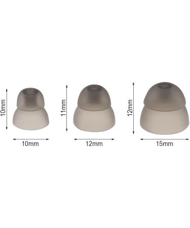 Buy 6 Pairs Black Hearing Aid Domes - Soft Silicone Double Layer Ear Tips for Audiphones | Small Medium & Large Sizes Available - Buy Online on GoSupps.com