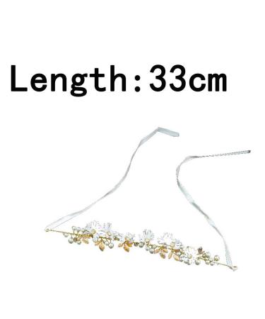 Vintage Prosperity Flower Hair Wreath & Comb - Gold Pearl Rhinestone Headband for Brides & Women - Buy Online on GoSupps.com