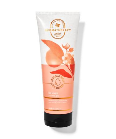 Bath and Body Works Aromatherapy Orange + Ginger Shea Butter and Cocoa Butter Moisturizing Body Wash 10 oz (Orange + Ginger)