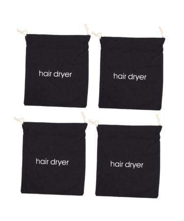 DOITOOL Curly Hair Wig 4pcs Hair Dryer Storage Bag Storage Bags Hotel Hair Dryer Bag Canvas Travel Hair Dryer Bag Carry Bag