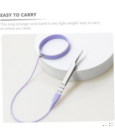 HONMEET Tweezers Silicone Bracelet Useful Eyelash Tool Professional Tweezers Lash Applicator Wristband Tweezers Holders Bracelet Lash Tools Lash Tweezers Tweezer Holder Purple - Buy Online on GoSupps.com
