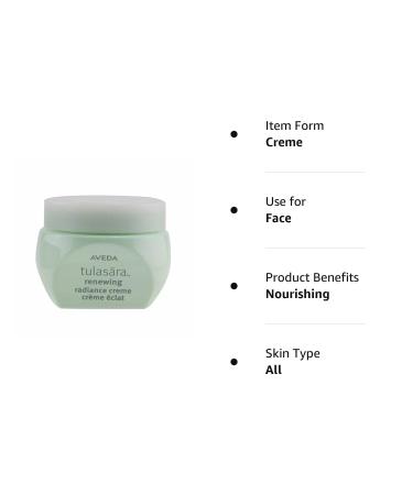 Aveda Tulasara Renewal Radiance Creme 1.7 oz - Illuminate Your Skin - Buy Online on GoSupps.com