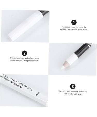 Beavorty 48 Pcs Eyeliner Pencil Highlighter Eyeshadow White Eye Pencil Eyeliner Brush Whitening Makeup Pen - Buy Online on GoSupps.com