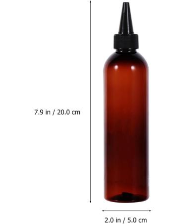 Minkissy Pack of 10 250 ml Hair Colour Bottle Applicator Hair Squeeze Bottles Shampoo Container with Twist Top Cap Pet Refillable Bottles for Hair Colour Painting (Transparent) - Buy Online on GoSupps.com