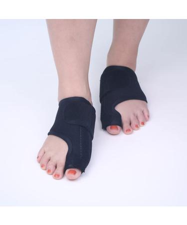 Orthopedic Toe Stretcher Bandages - 3 Pairs for Bunion Valgus Correction & Hallux Separator, Black Correctors for Men - Adult Fabrics - Buy Online on GoSupps.com