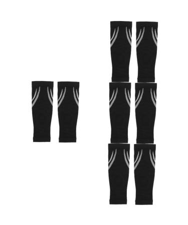 Mobestech 4 Pairs Calf Compression Leg Sleeves Skin Friendly Fitness Calf Sleeve