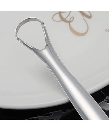 Stainless Steel Tongue Scraper - Dental Bad Breath Cleaner for Men & Women | Fresh Breath Hygiene Tool - Buy Online on GoSupps.com