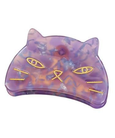 Cute Cat Hair Clips Claw Clips for Girls Acetate Hair Clips for Women S2