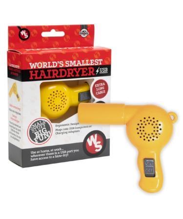 Funtime World's Smallest Hair Dryer with Extra Long USB Cable