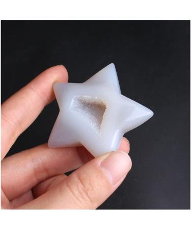 1PC Natural Five-Pointed Star Agate Geode Craft Collection Minerals Crystals Stones Love Birthday Gifts Home Decoration Suitable for Home Raw Stones and Minerals Stone Mineral Specimen 1pc Five Star Agate - Buy Online on GoSupps.com