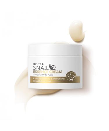 Snail Essence Face Cream Moisturizing Acne Scar Removal Cream Improve Skin Nourishing Collagen Essence Cream for Improve Damaged Skin